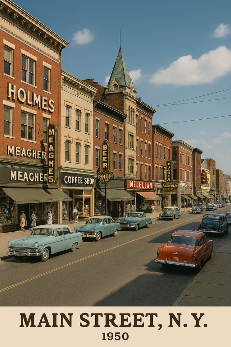 Main Street New York 1950
